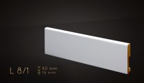 H=8cm BIAŁA lakier półmat, listwa przypodłogowa z MDF - 8/1 PERFEKCJA WYKONANIA !