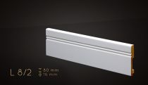 H=8cm BIAŁA lakier półmat, listwa przypodłogowa z MDF - 8/2 PERFEKCJA WYKONANIA !