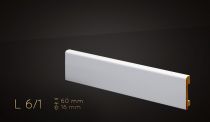 H=6cm BIAŁA lakier półmat, listwa przypodłogowa z MDF - 6/1 PERFEKCJA WYKONANIA !