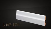 H=8cm BIAŁA lakier półmat, listwa przypodłogowa z MDF - 8/7 PERFEKCJA WYKONANIA !