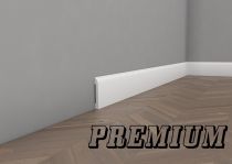 ●H=8,5cm BIAŁA listwa przypodłogowa - fabrycznie LAKIEROWANA (półmat) -MD258P