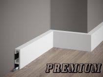 ●H=8cm BIAŁA listwa przypodłogowa - fabrycznie LAKIEROWANA (półmat) -QL019P