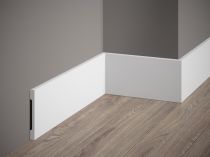 ●H=10cm BIAŁA listwa przypodłogowa - fabrycznie LAKIEROWANA (półmat) -MD013P